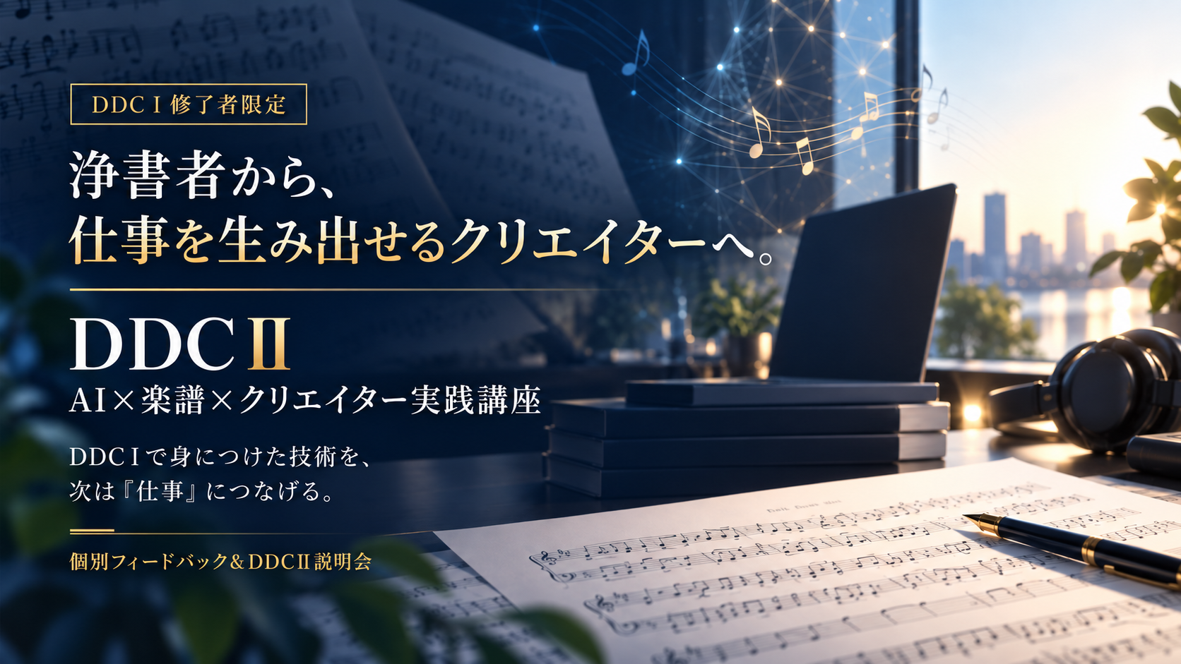 DDCⅡ AI×楽譜×クリエイター実践講座